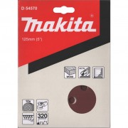 Makita D-54570 Диск шлифовальный 8 отверстий коричневый 125мм A320 10шт
